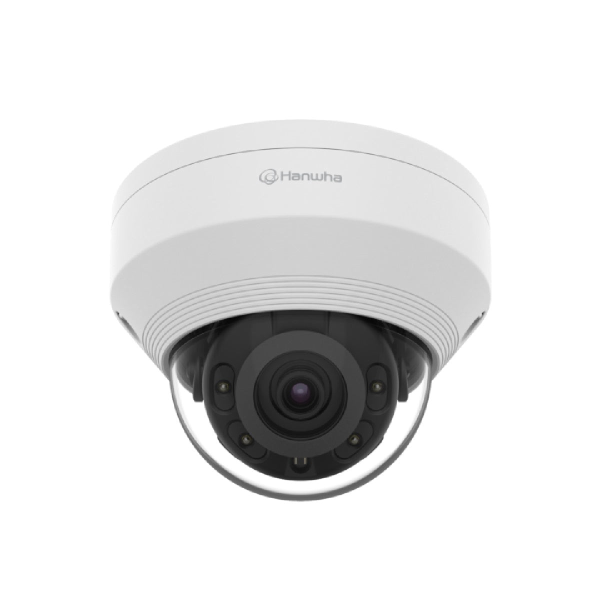 Hanwha LNV-6032R L-Series 2MP IR Vandal Dome IP Camera, 6mm Fixed Lens, White