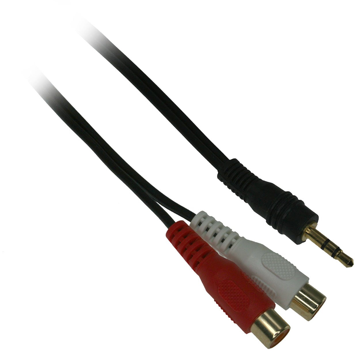RiteAV M1F2CAB 3.5mm Male to RCA Stereo Female Adapter Cable (Y-Cable)
