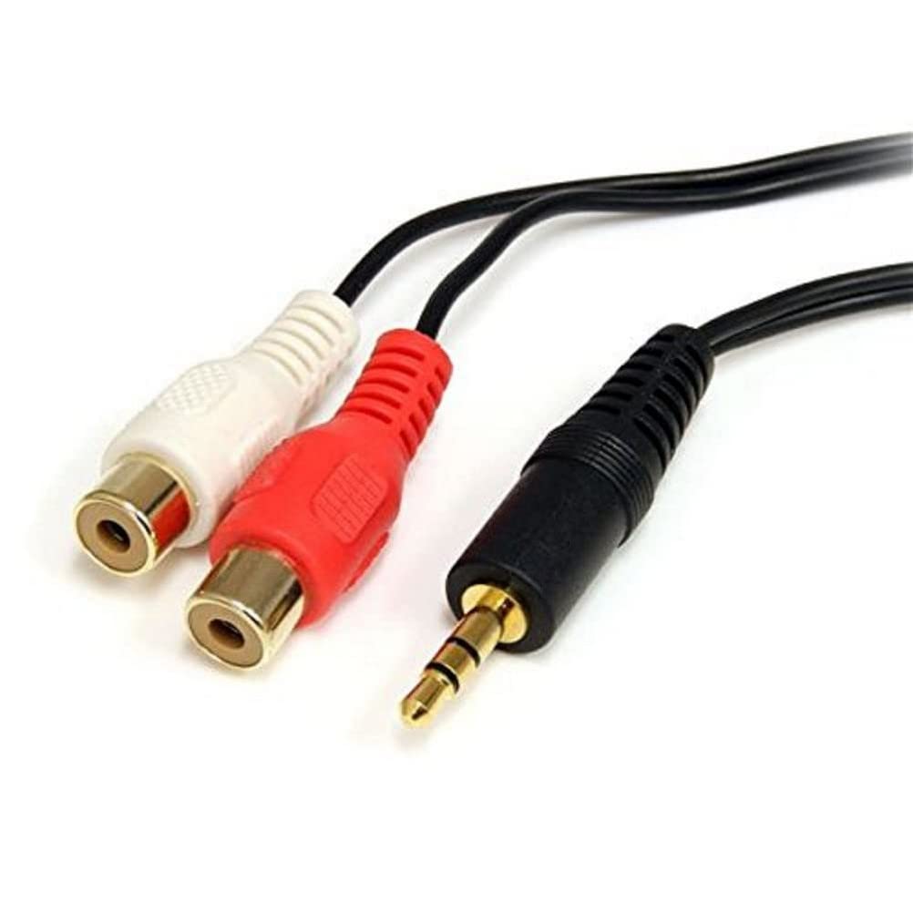 RiteAV M1F2CAB 3.5mm Male to RCA Stereo Female Adapter Cable (Y-Cable)