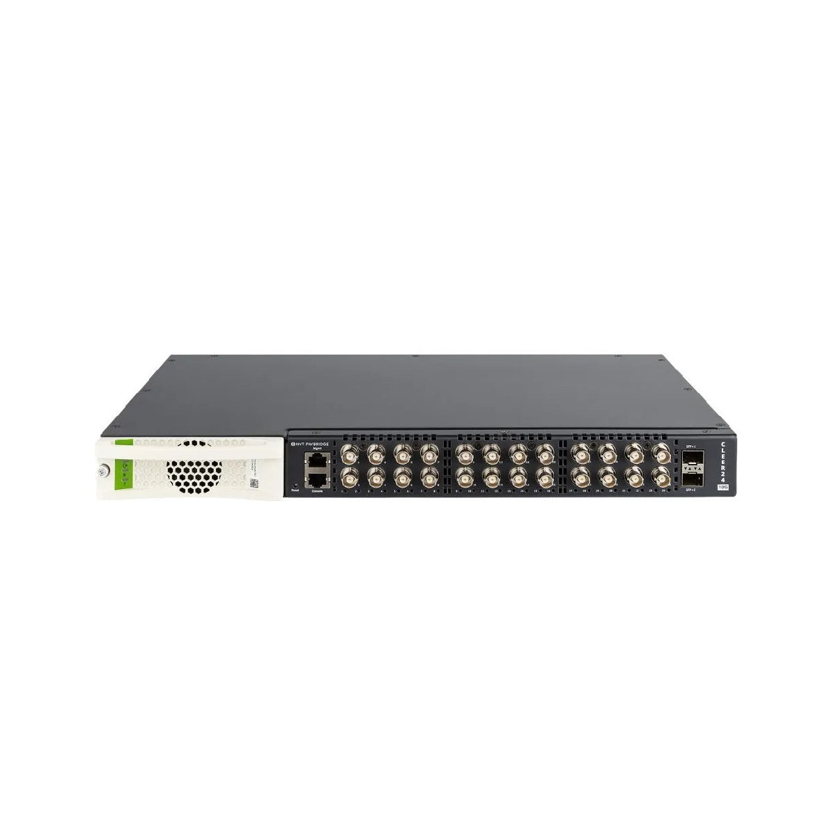 NVT Phybridge NV-CLR-024-10G CLEER24-10G: 10 Gigabit 24-Port EoC PoE Switch