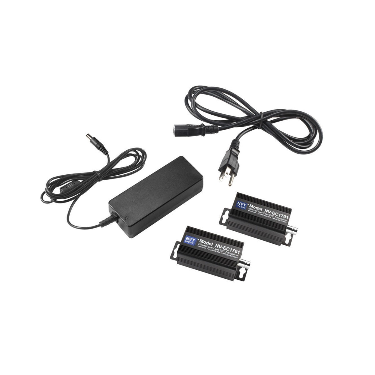 NVT Phybridge NV-EC1701-K1H Ethernet/PoE to Coax Kit