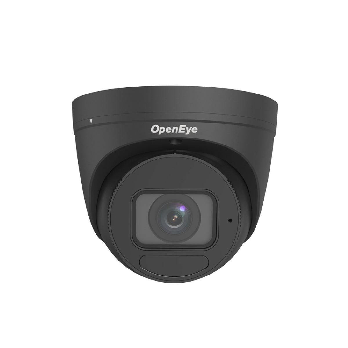 OpenEye OE-C3012T4B-S 4MP Outdoor IP Turret Camera, 2.7-13.5mm Motorized Zoom Lens, Black