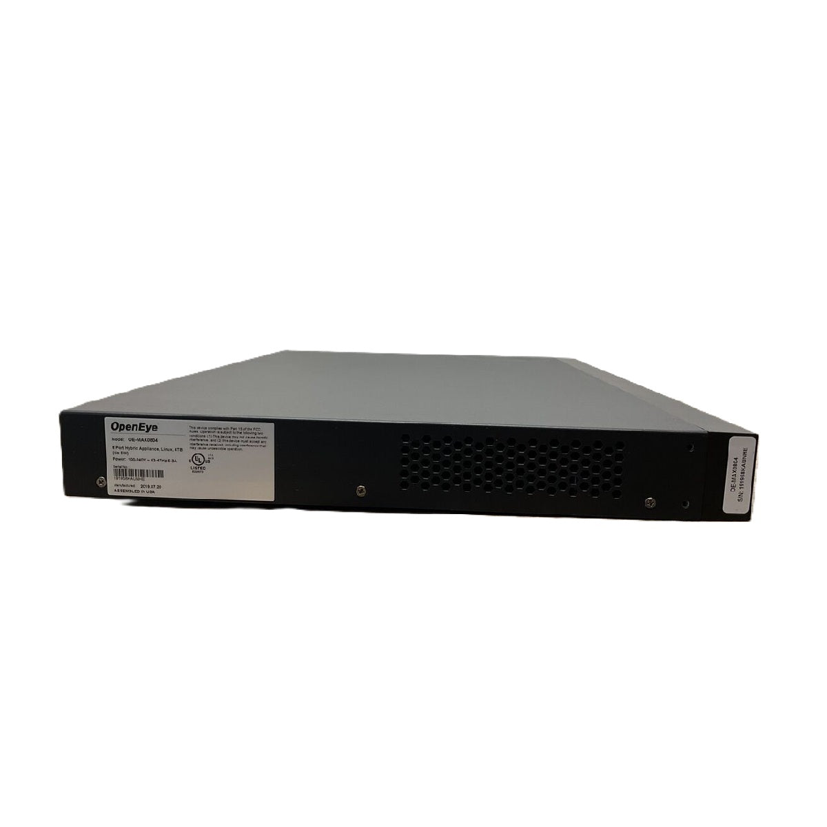 OpenEye OE-MAX0804 8ch HD Analogue Appliance, Linux OS, 4TB, No Licence