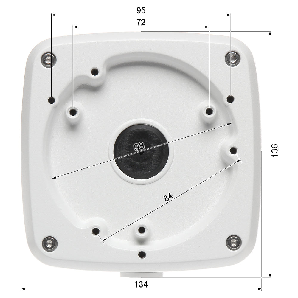 Dahua PFA123 Waterproof Junction Box for Select PTZ Cameras, White