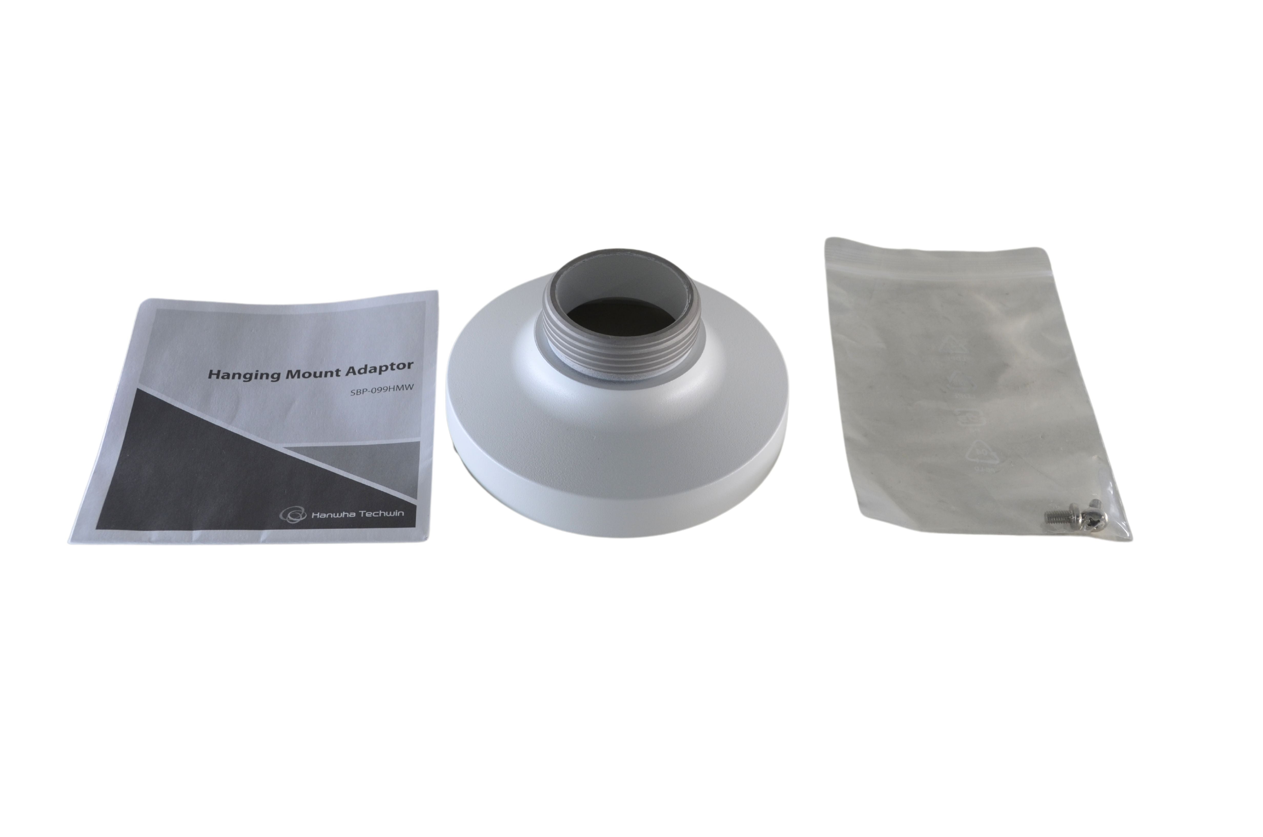 Hanwha SBP-099HMW Mounting Cap for Select QNF and QND Series Cameras, White