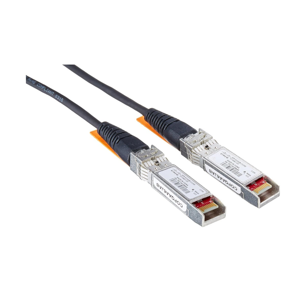 Cisco SFP‑H10GB‑CU3M 3 m Passive 10G SFP+ Twinax DAC Cable