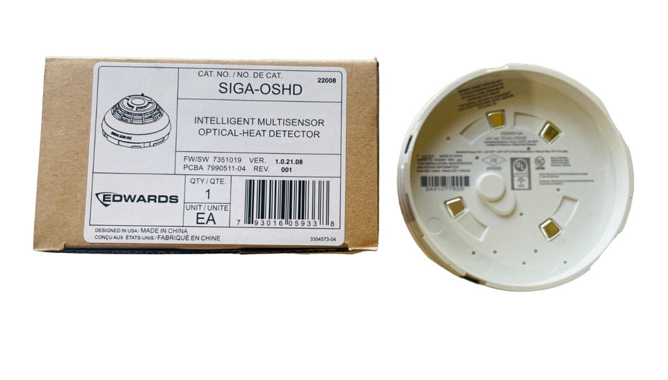 Edwards SIGA-OSHD - Intelligent Multi-Criteria Optical Smoke and Heat Detector