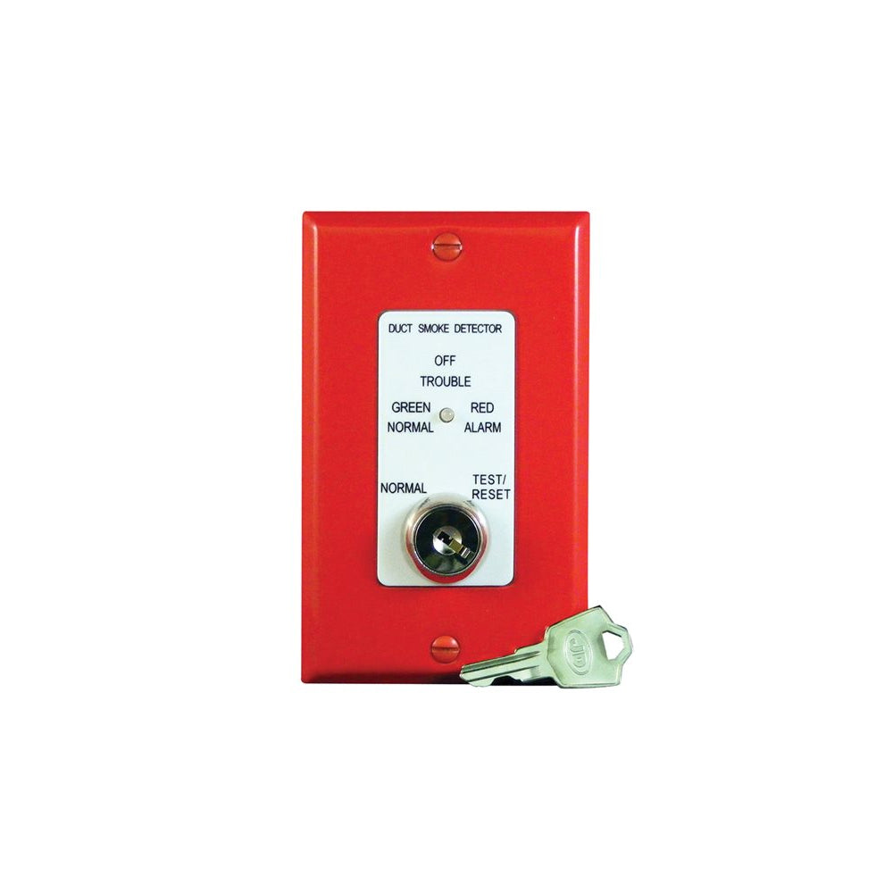 SAE SSU-MSR-50RK/R MSR-50R Series Advanced Remote Accessory for RW, SM and SL-Series Detectors, Single Gang, Key Operated, Red