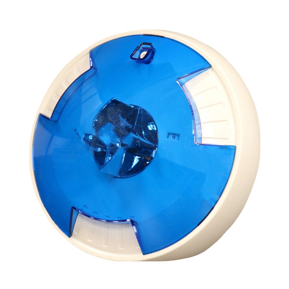 Eaton STWC-NB Exceder Strobe, Xenon, Ceiling, No Lettering, Blue Lens, 12/24VDC