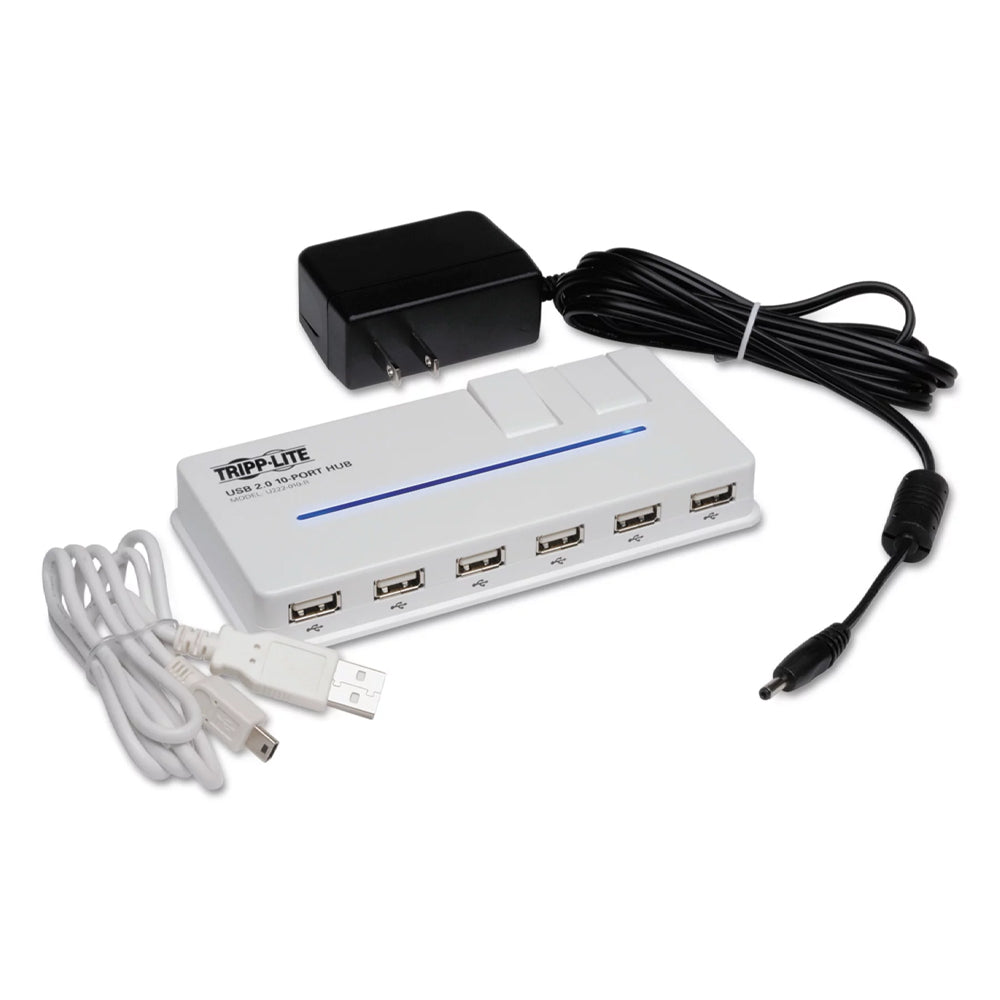 Tripp Lite U222-010-R 10-Port USB 2.0 Hub