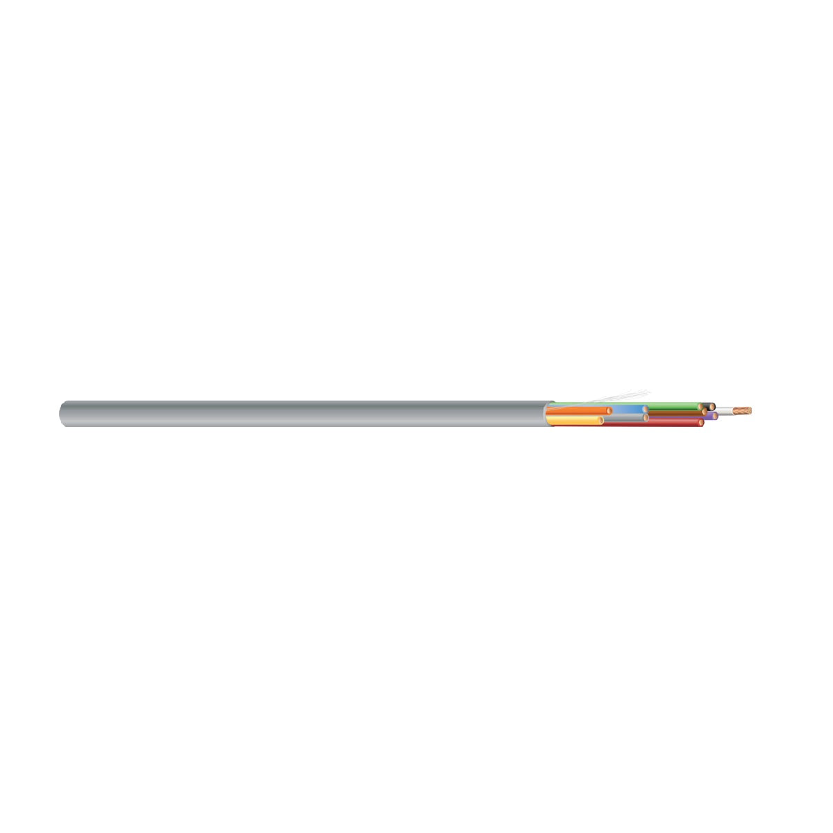 Southwire R50003-1D 6 AWG 2 Conductors Unshielded Stranded Bare Copper CMR/CL3R Non-plenum Cable