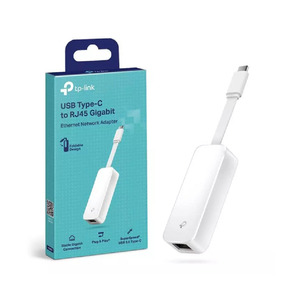 TP-Link UE300C USB C To Ethernet Adapter RJ45 To USB C [Thunderbolt 3/4 Compatible] Type-C Gigabit Ethernet LAN Network Adapter