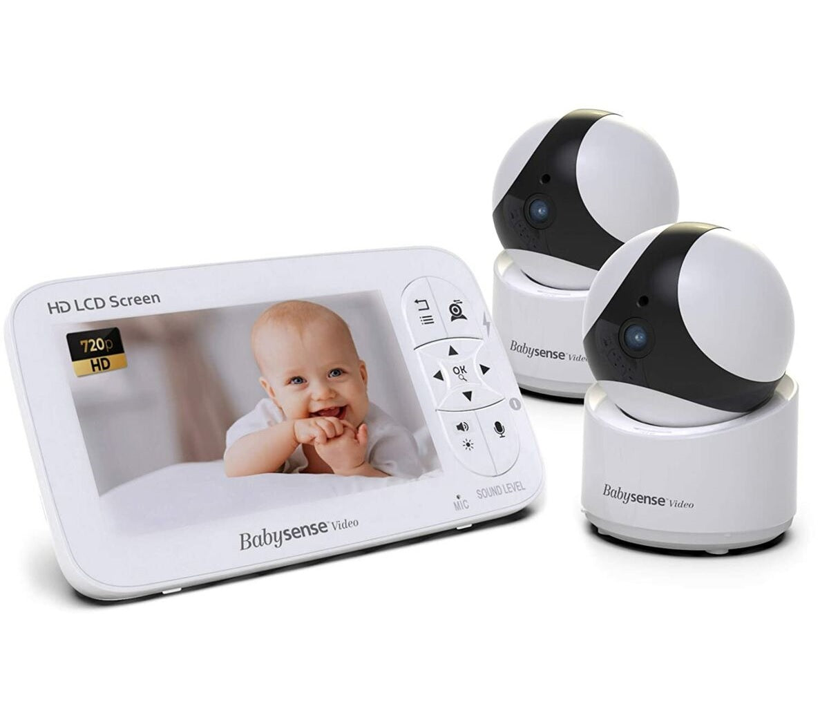 Babysense V65-2US 720P HD Digital Video Baby Monitor