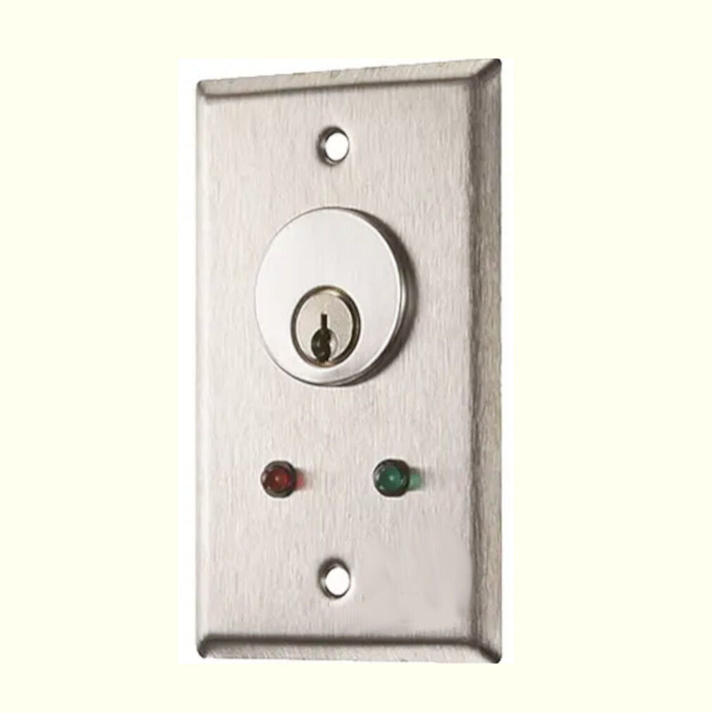 Assa Abloy MCK-6-4 Stainless Steel Single Gang Mortise Cylinder Keyswitch Sta...