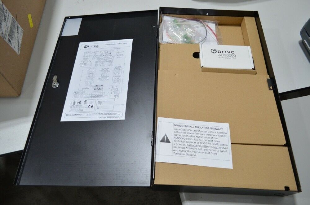 Brivo ACS6008-EXP 4-Board Chassis Control Panel Enclosure with Power Supply