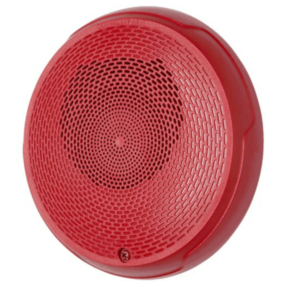 System Sensor SPCRL Red L-Series Ceiling-Mountable Speaker