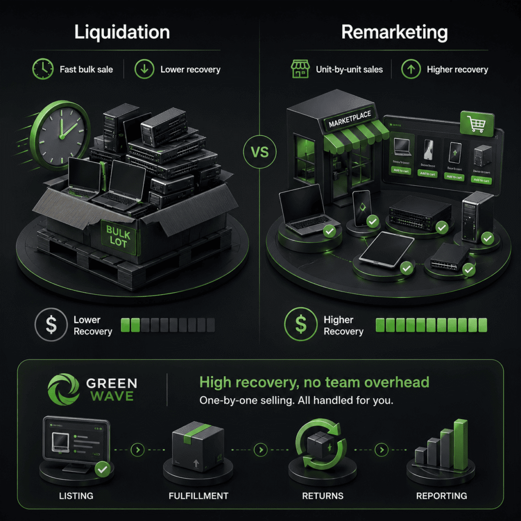 IT Asset Remarketing vs. Liquidation